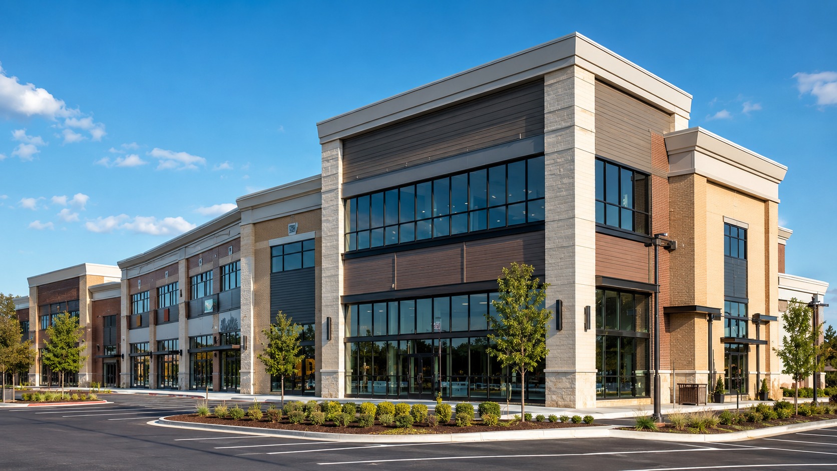 Modern MetroWest commercial property exterior